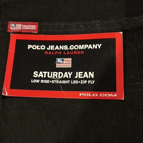 NWT Polo Jeans Company Ralph Lauren Black Saturday Jean 14x31 Vintage - Picture 4 of 16
